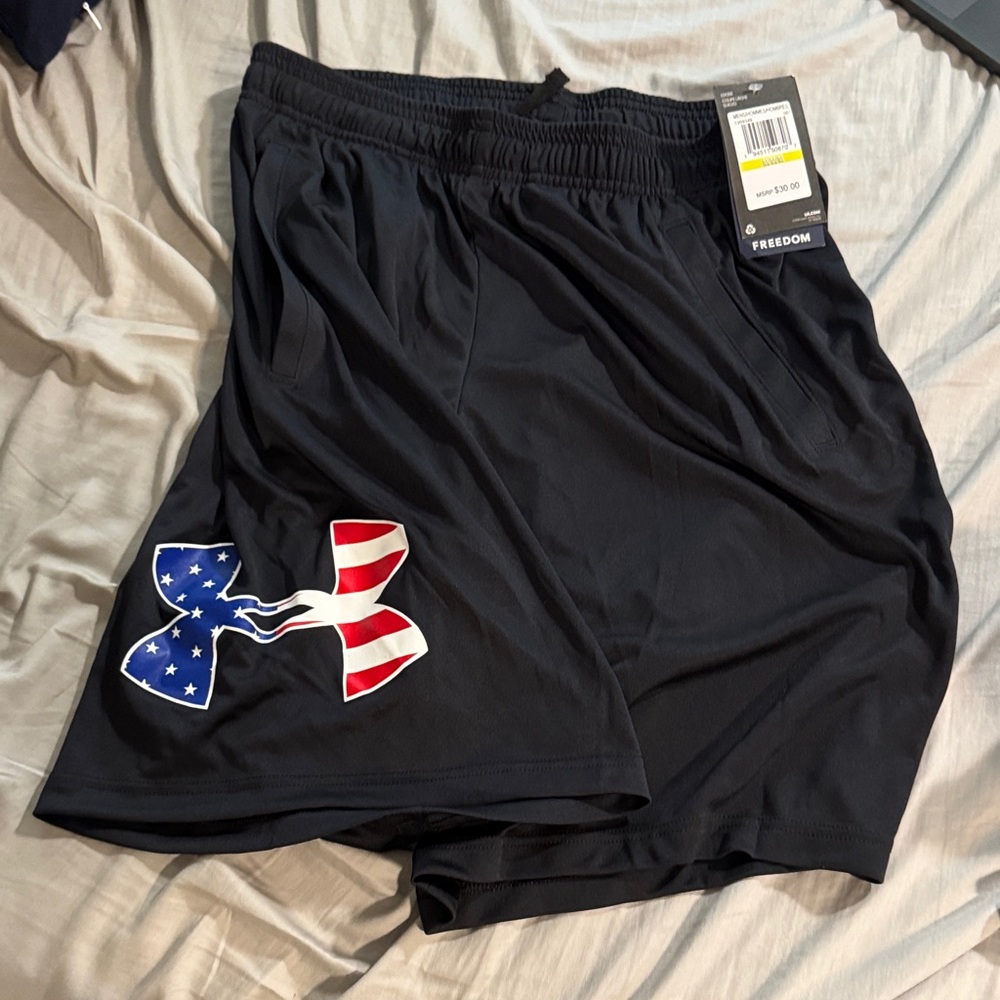 Under Armour Men's Black Freedom Shorts